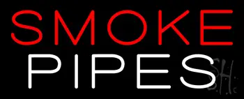 Red Smoke White Pipes Neon Sign