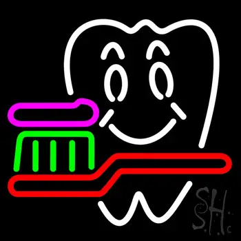 Dentist Logo Neon Sign