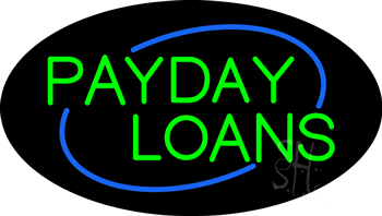 Deco Style Payday Loans Animated Neon Sign