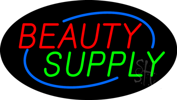 Deco Style Beauty Supply Animated Neon Sign