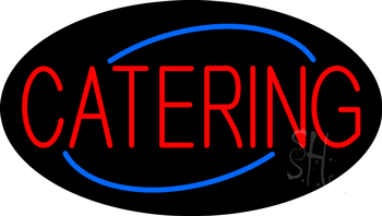 Deco Style Red Catering Neon Sign