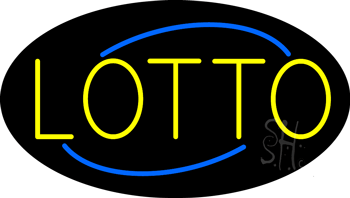 Deco Style Yellow Lotto Neon Sign