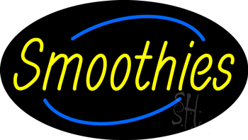Yellow Smoothies Animated Neon Sign