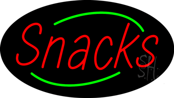 Snacks Animated Neon Sign