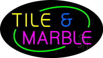 Tile and Marble Animated Neon Sign