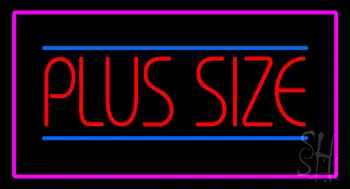 Plus Size Pink Border LED Neon Sign