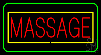 Red Massage Yellow Green Border LED Neon Sign