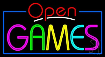 Open Games Neon Sign
