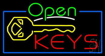 Open Keys Neon Sign