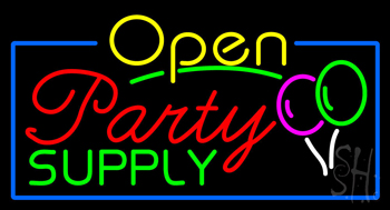 Party Supply Open Neon Sign