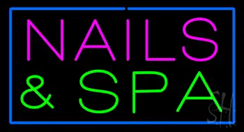 Pink Nails and Spa Green Neon Sign