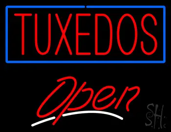Tuxedos Script2 Open LED Neon Sign