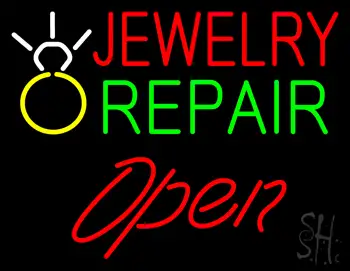 Jewelry Repair Open Logo LED Neon Sign