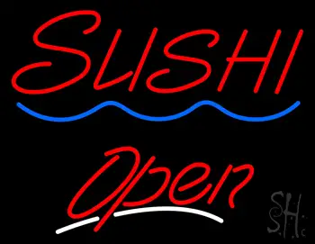 Red Sushi Open LED Neon Sign