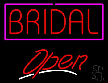 Block Bridal Open LED Neon Sign