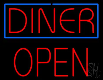 Diner Block Open LED Neon Sign