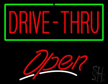 Drive-Thru Open LED Neon Sign