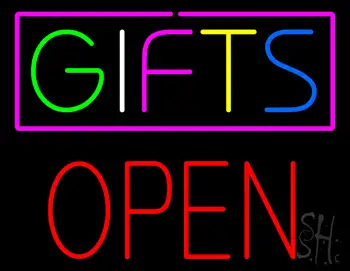 Gifts Block Open LED Neon Sign