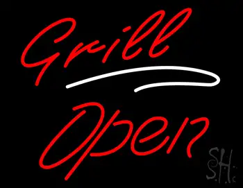 Grill Open LED Neon Sign