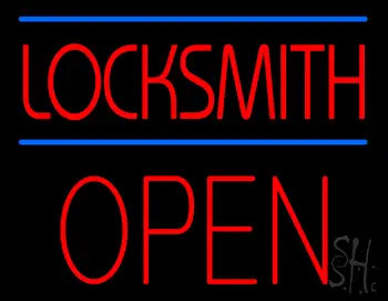 Locksmith Block Open LED Neon Sign