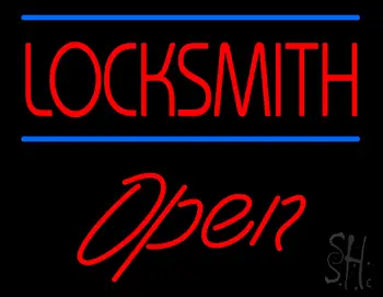 Locksmith Script1 Open LED Neon Sign