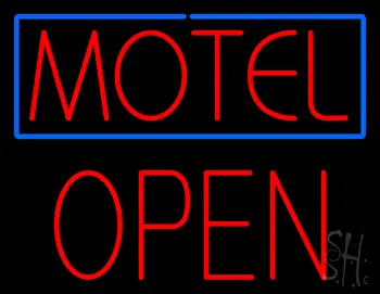 Motel Block Open LED Neon Sign