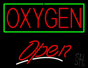 Red Oxygen Open LED Neon Sign