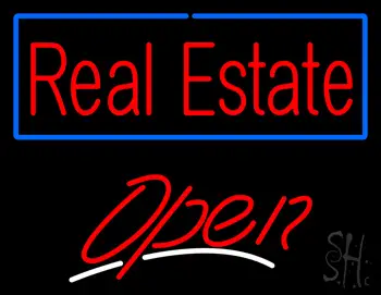 Real Estate Open LED Neon Sign