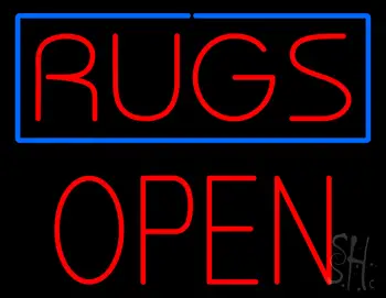 Rugs Block Open LED Neon Sign