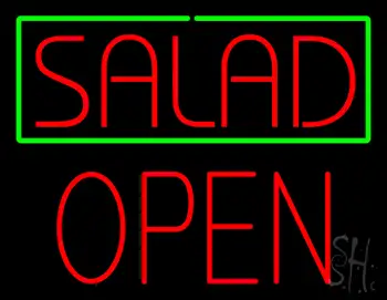 Salad Block Open LED Neon Sign