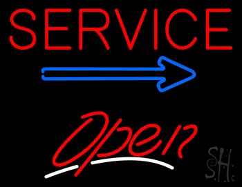 Service Open LED Neon Sign