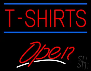 T-Shirts Open LED Neon Sign