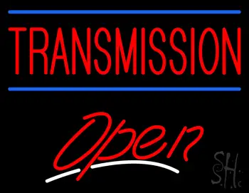 Red Transmission Open LED Neon Sign