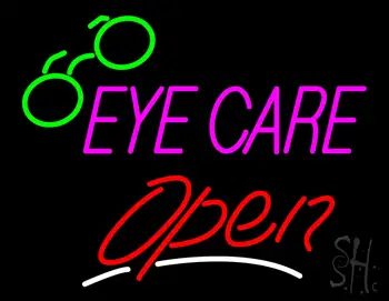 Pink Eye Care Red Open LED Neon Sign
