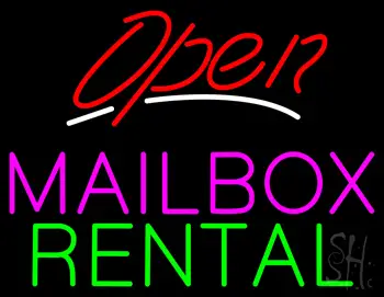 Open Mailbox Rental LED Neon Sign