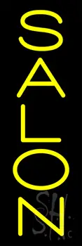 Vertical Yellow Salon Neon Sign