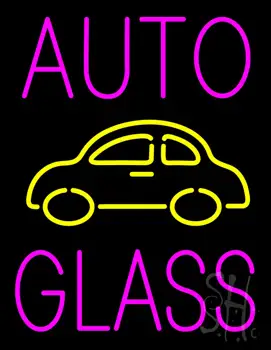 Auto Glass Block Logo LED Neon Sign