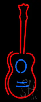 Acoustic Guitar LED Neon Sign