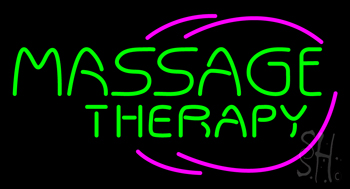 Green Massage Therapy LED Neon Sign