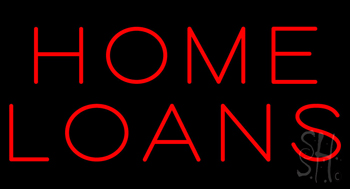 Red Block Home Loans LED Neon Sign