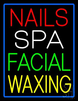 Nails Spa Facial Waxing Neon Sign