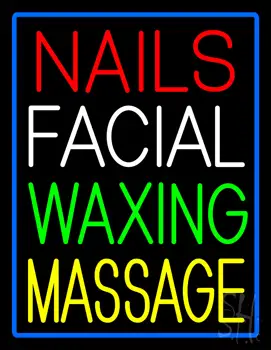 Nails Facial Waxing Massage Neon Sign