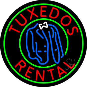 Tuxedos Rental Neon Sign