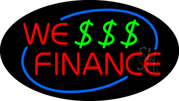 We Finance Animated Neon Sign