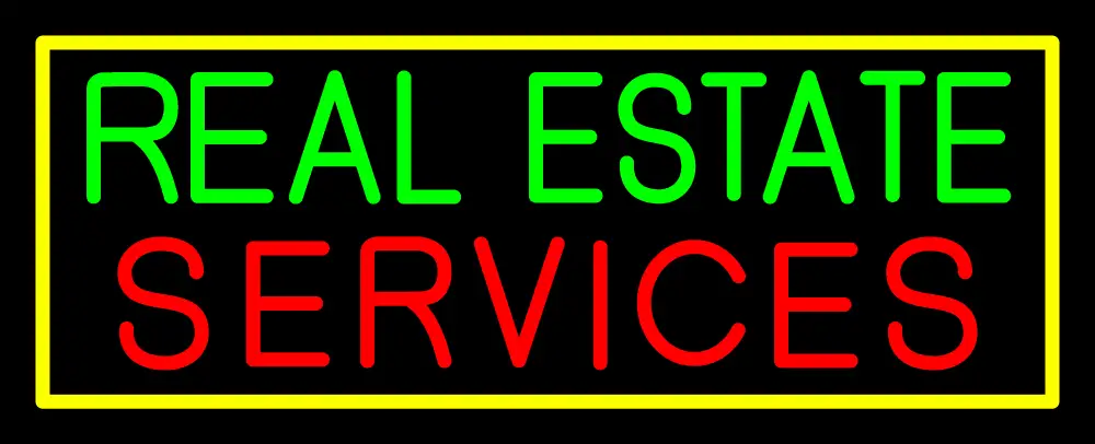 Real Estate Services LED Neon Sign
